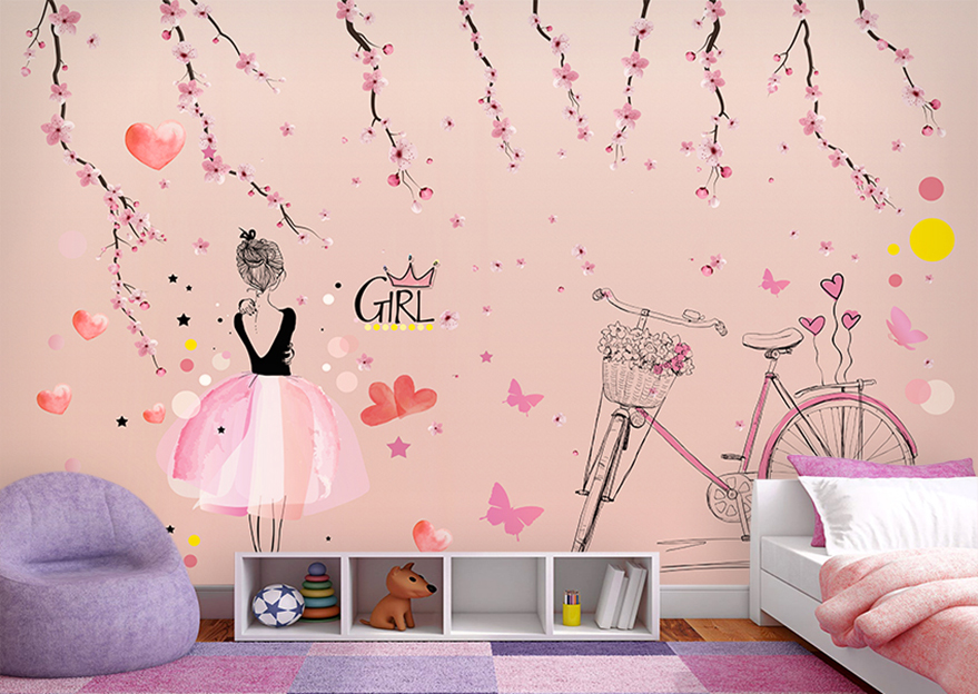 پوستر سه بعدی دخترانه