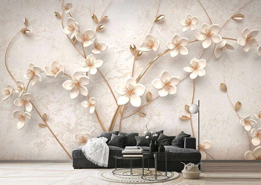 پوستر دیواری اتاق حواب طرح شکوفه