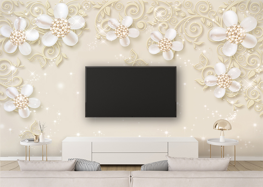 پوستر دیواری پشت تلویزیون