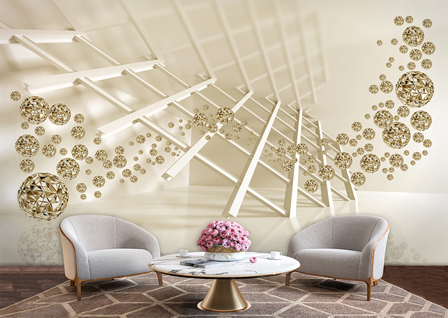 پوستر دیواری سه بعدی برای پذیرایی