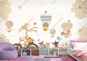 کاغذ دیواری سه بعدی اتاق کودک