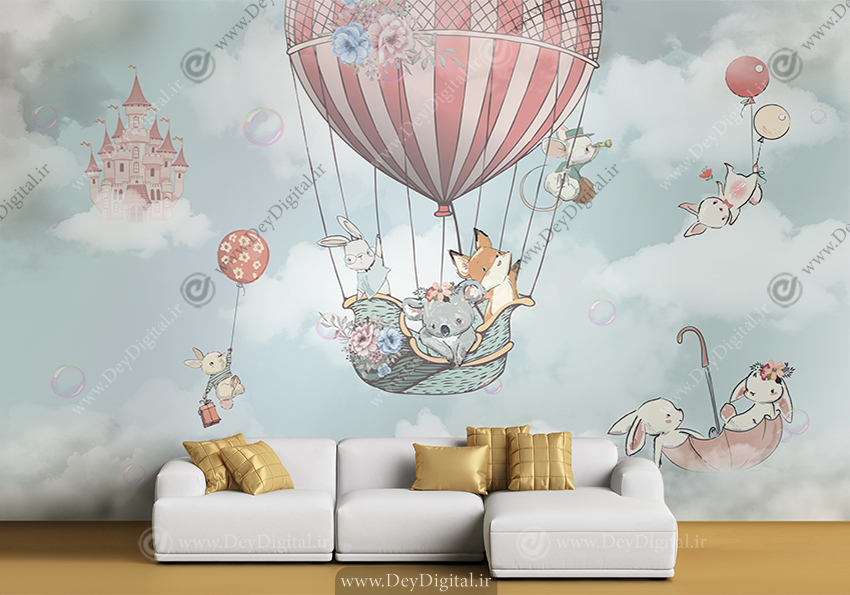 پوستر سه بعدی فانتزی اتاق بچه