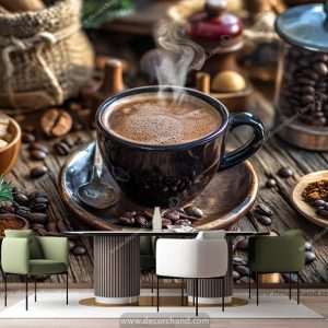 پوستر دیواری سه بعدی کافی شاپ