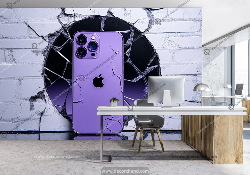 کاغذ دیواری گوشی شیک طرح آیفون