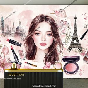 پوستر دیواری آرایشگاه زنانه طرح میکاپ