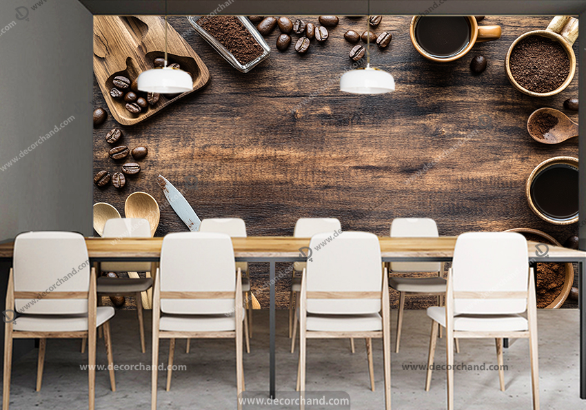 پوستر دیواری قهوه فروشی طرح کافه