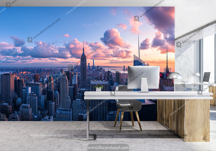 پوستر سه بعدی طرح شهر نیویورک برای املاک