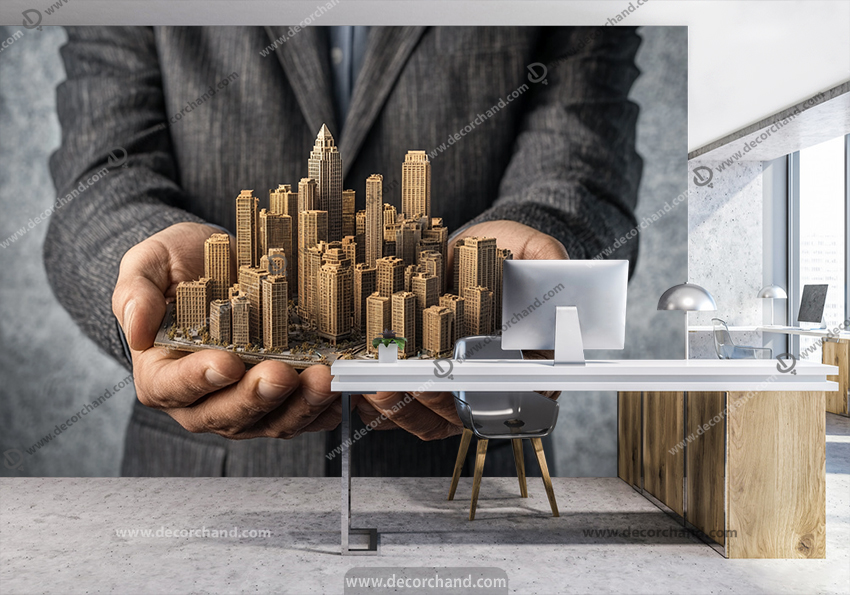 پوستر دیواری برای مشاور املاک و شرکت ساخت و ساز