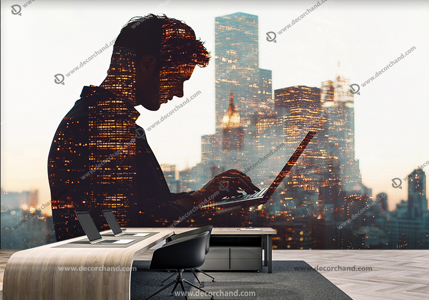 پوستر سه بعدی املاک طرح مشاور فروش و ساخت ملک