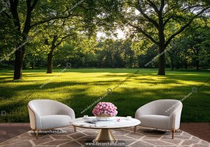 پوستر سه بعدی منظره سبز