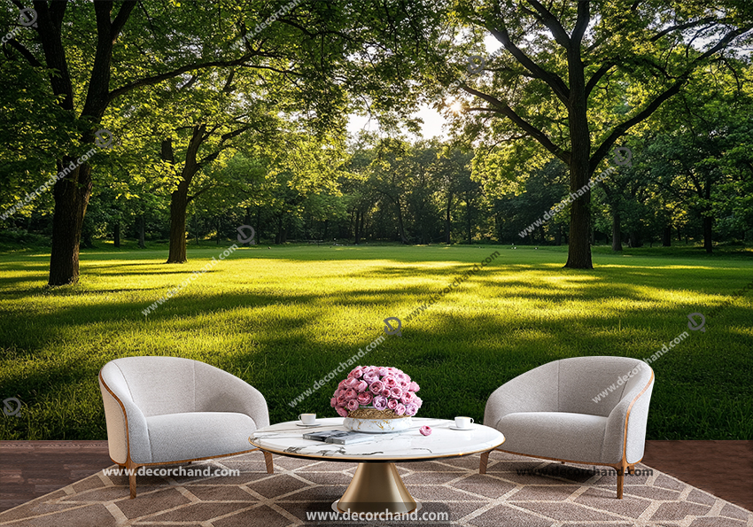 پوستر سه بعدی منظره سبز