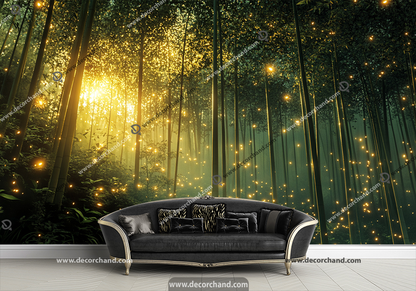 پوستر دیواری منظره جنگلی