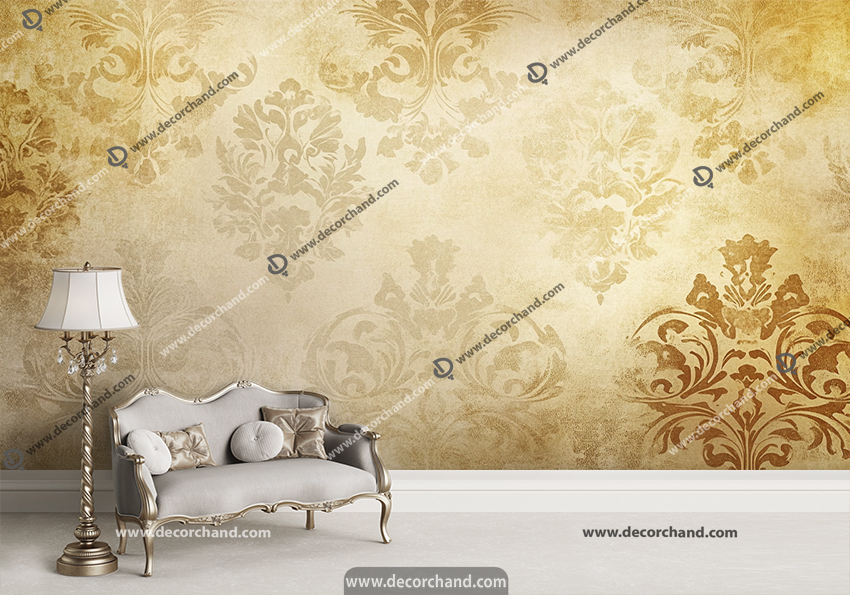 پوستر دیواری پتینه طرح کلاسیک با زمینه روشن