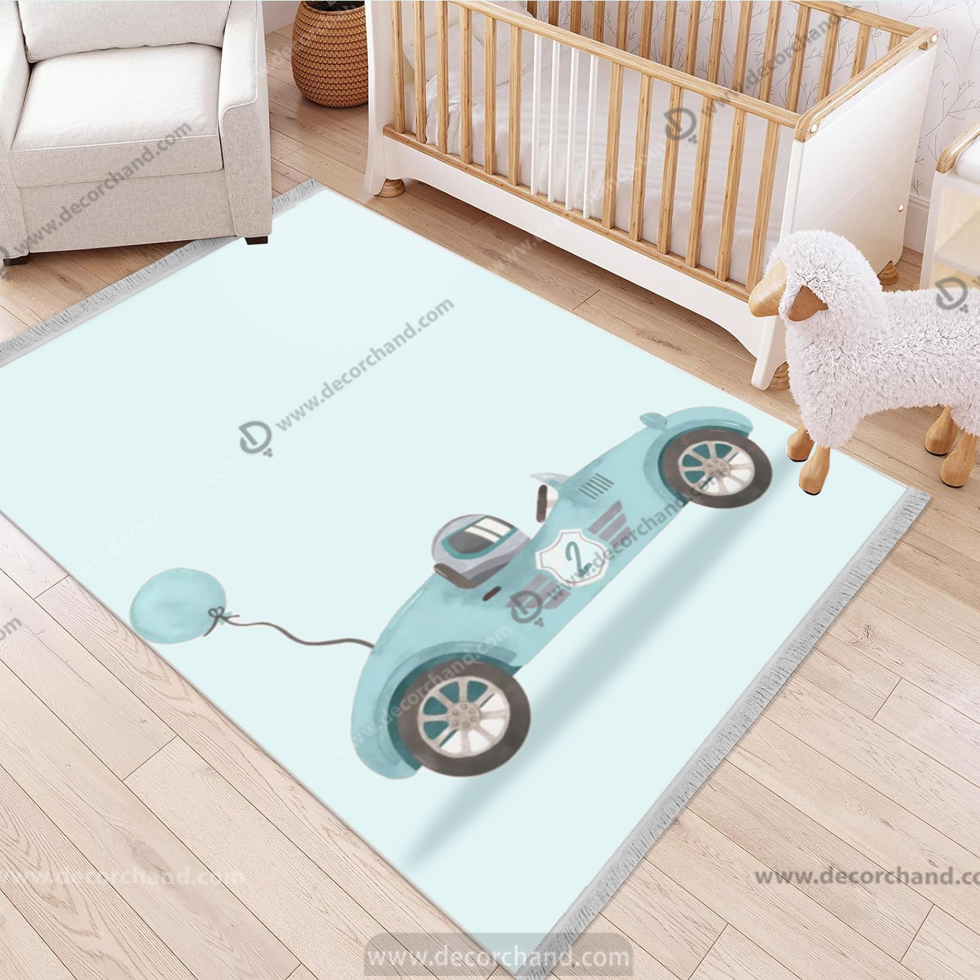 فرش پسرانه طرح ماشین