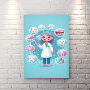 تابلو دکوراتیو برای کلینیک دندانپزشکی