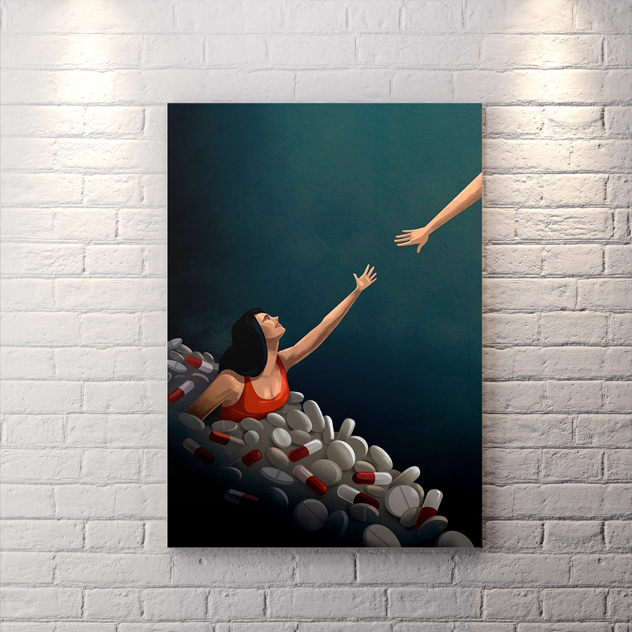 تابلو شاسی دکوراتیو طرح مرکز مشاوره