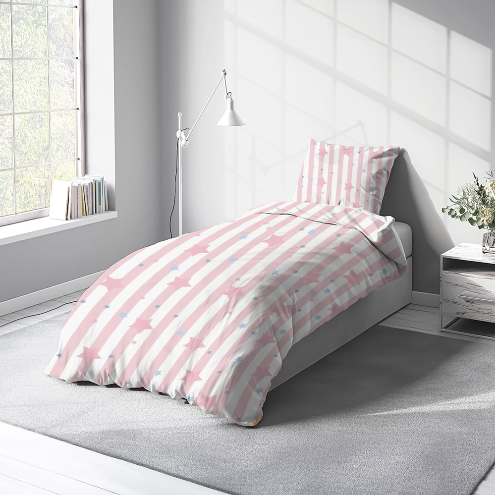 سرویس روتختی یک نفره طرح ستاره ای دخترانه