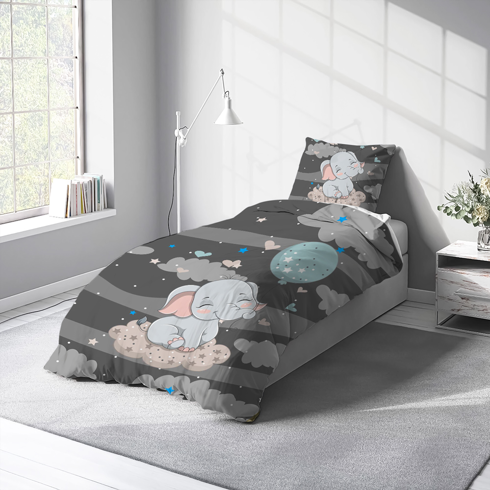 روتختی یکنفره اتاق کودک طرح فیل