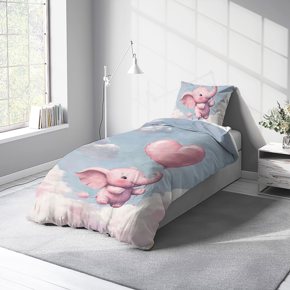 روتختی کودک طرح فیل صورتی