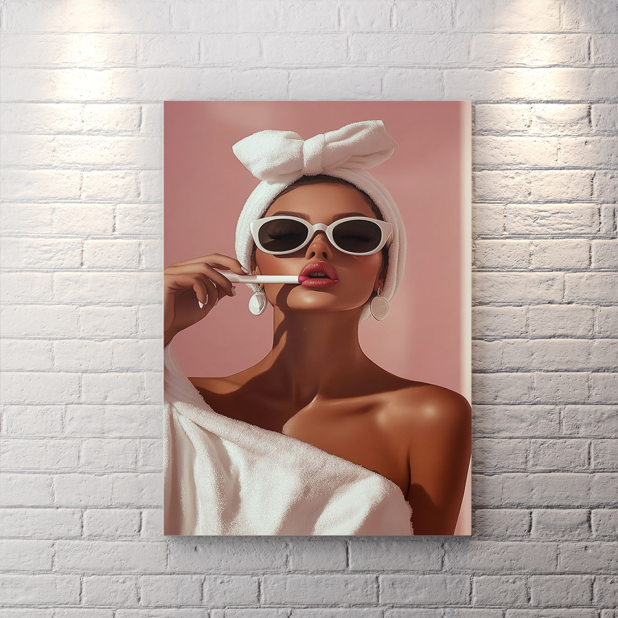 تابلو دکوراتیو طرح چهره فشن برای سالن زیبایی