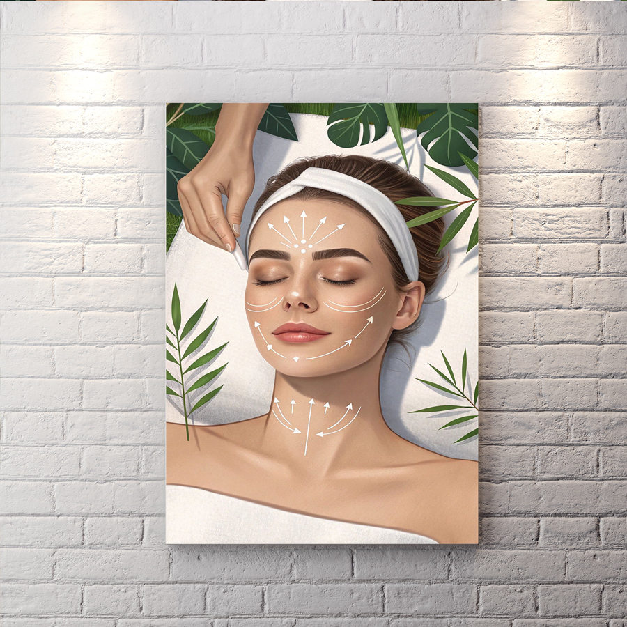 تابلو دکوراتیو برای پاکسازی پوست