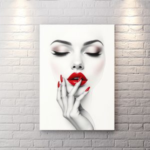 تابلو دکوراتیو سالن زیبایی طرح چهره