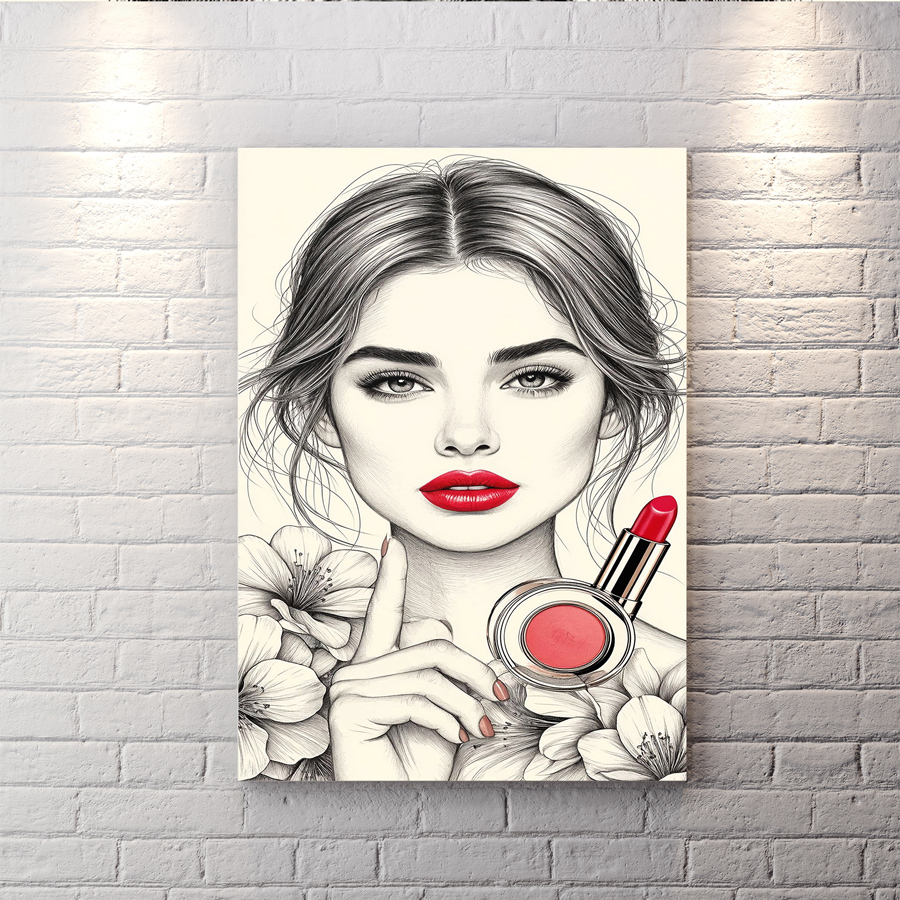 تابلو دکوراتیو طرح سالن زیبایی